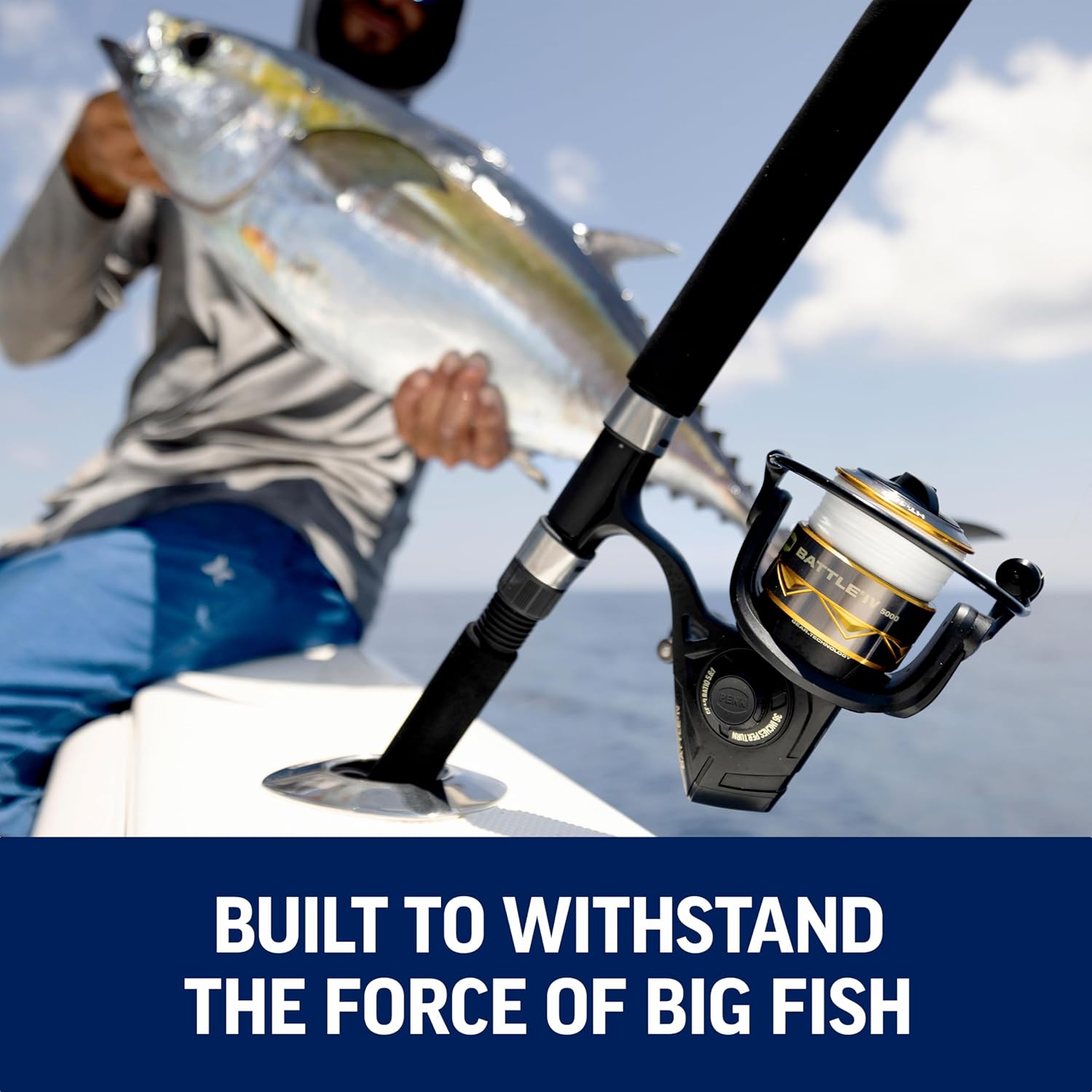 PENN Battle IV Spinning Reel and Fishing Rod Combo - Image 4